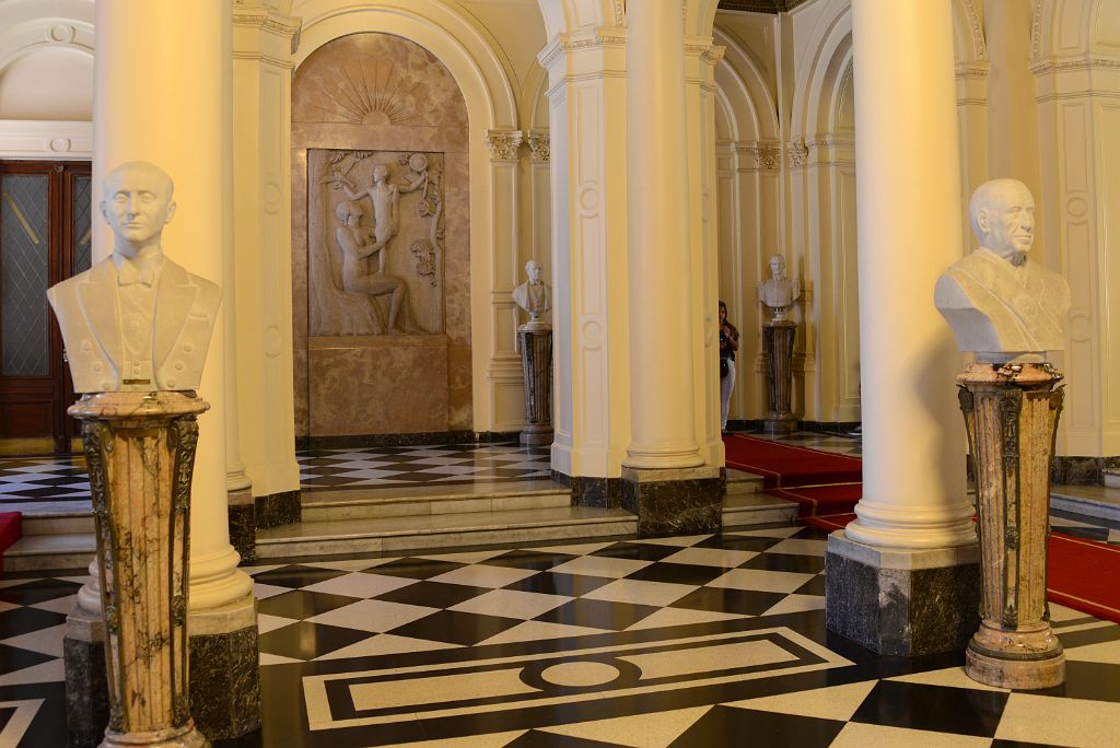 64 Arturo Frondizi And Hector Jose Campora Salon de los Bustos Hall Of Busts Casa Rosado Buenos Aires